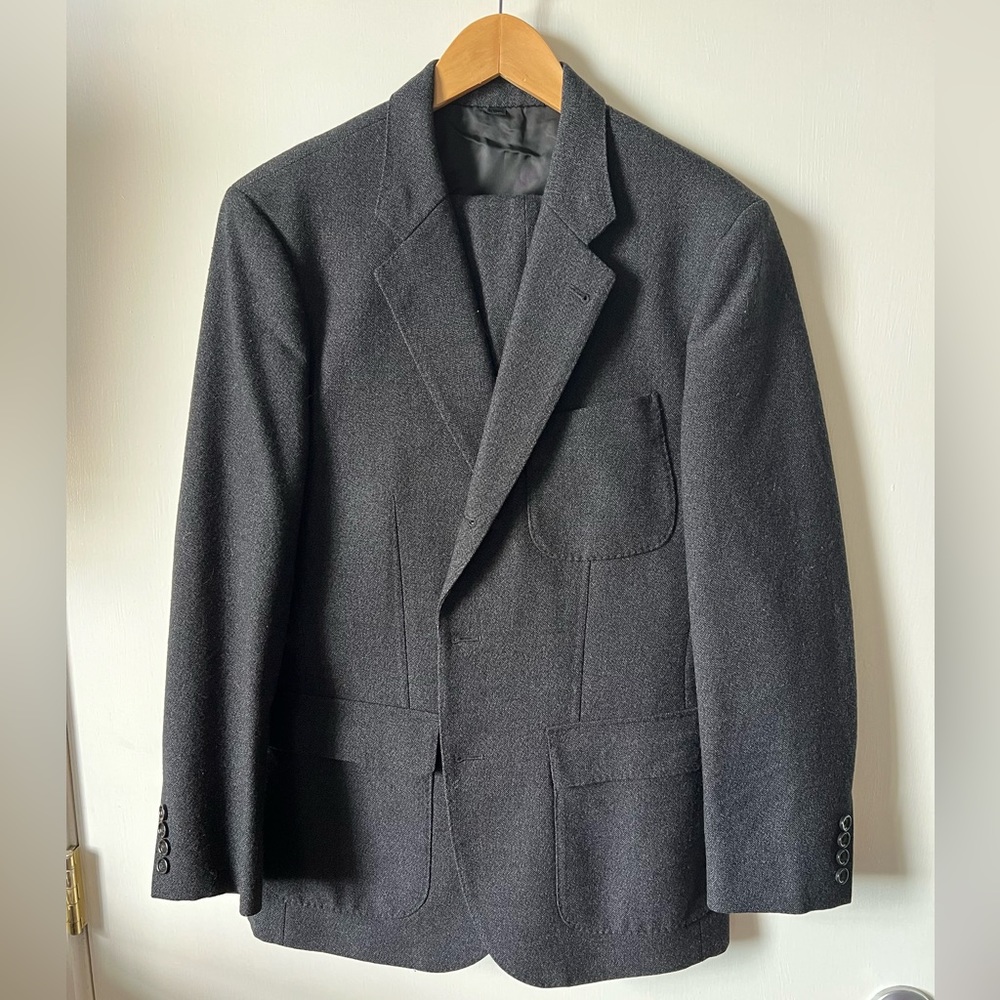 J.Crew Thornproof Abraham Moon Wool 3 Button Patch Pocket Suit